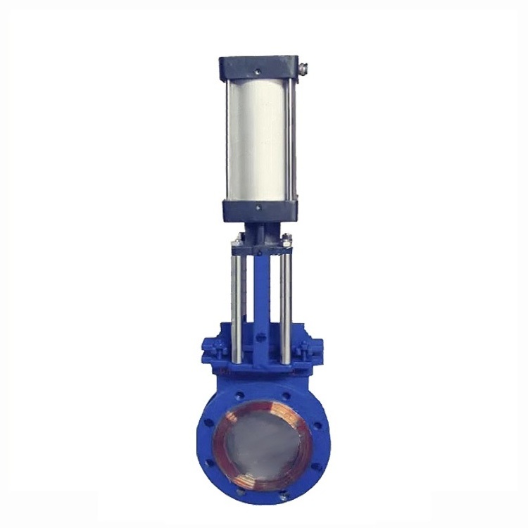 COVNA AC220V DN50 304 Stainless Steel ANSI Flange Pneumatic Knife Gate Valve Air Control Knife Gate Valve