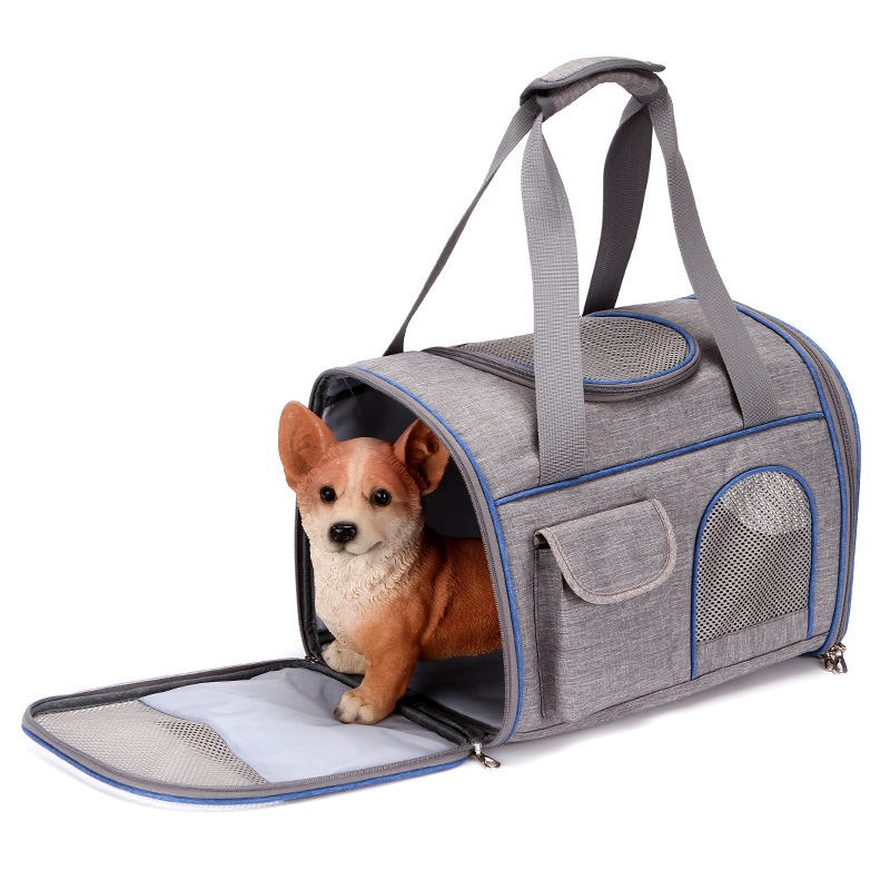 Large Capacity Pet Carrying Bag Foldable Breathable Pet Carrier Bag for Dog Cat