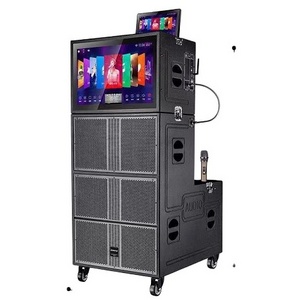 Three ways dual system KTV system Android system line array speaker for performance live broadcast