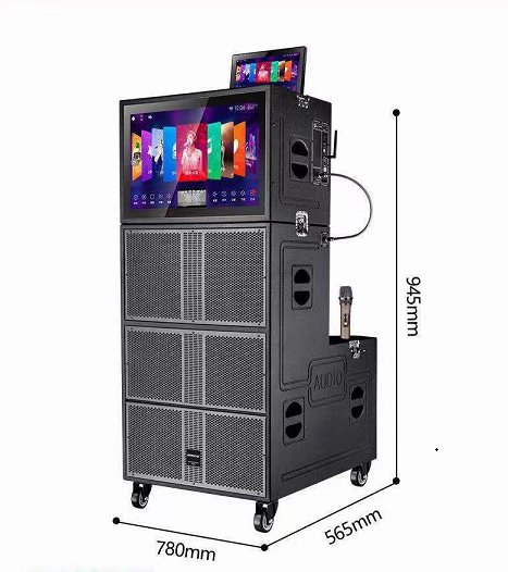 Three ways dual system KTV system Android system line array speaker for performance live broadcast