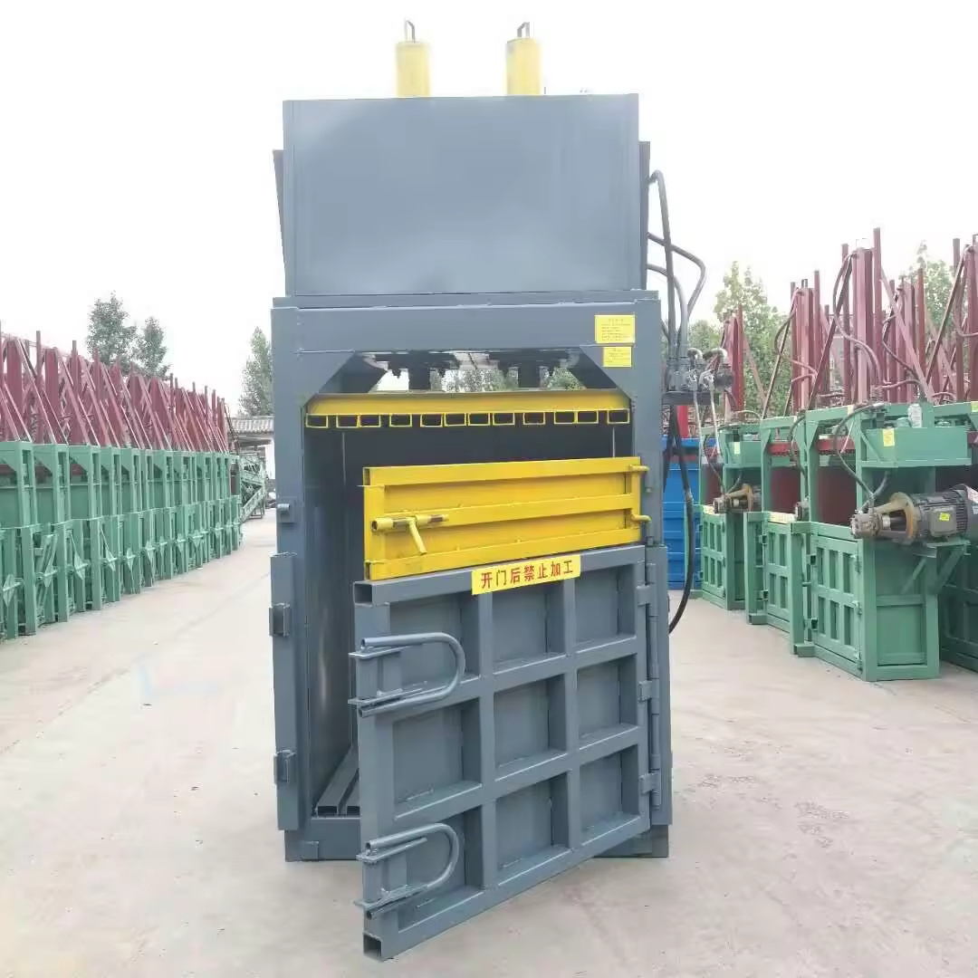 Plastic Wrapping Cardboard Baler Compactor Prices Packing Waster Cartons Bottle Press Vertical Hydraulic Baler Baling Machine