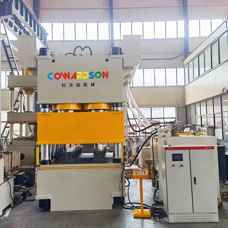 2000T hydraulic metal door embossing press, H frame door press machine with patterns, large hydraulic press machine