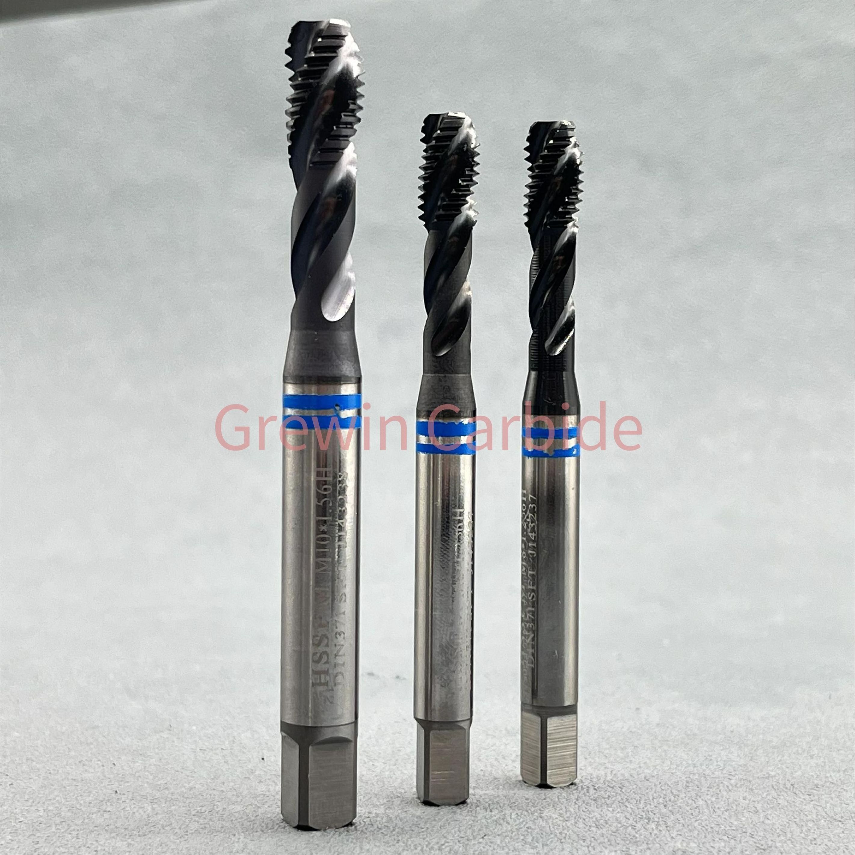 Solid carbide taps DIN371DIN376 M8*1.25 M10*1.5 Spiral Straight Flute HSSE screw machine Pointed tap