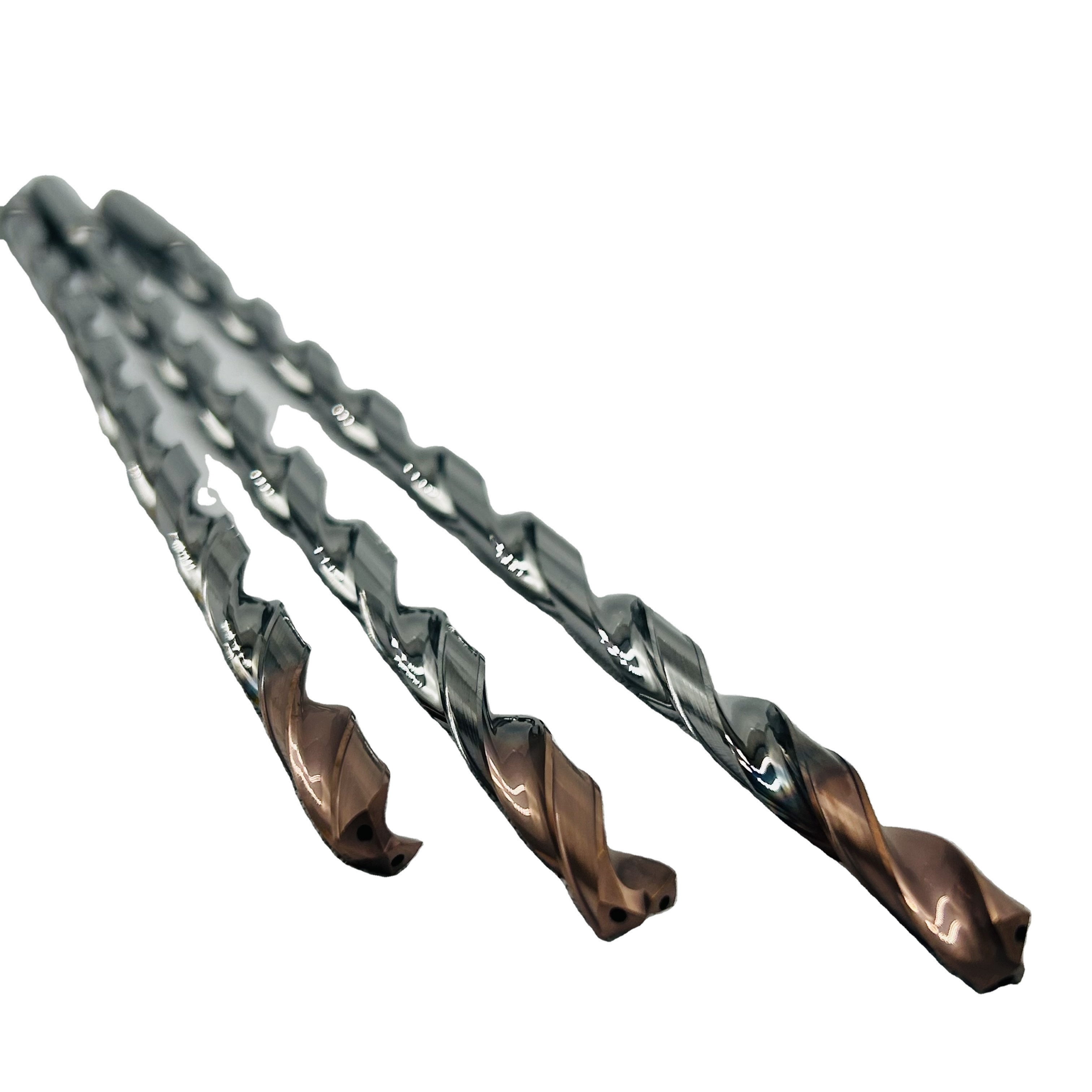 High speed steel coolant Extra Long jobber length  carbide tips drill bit  for cast steel