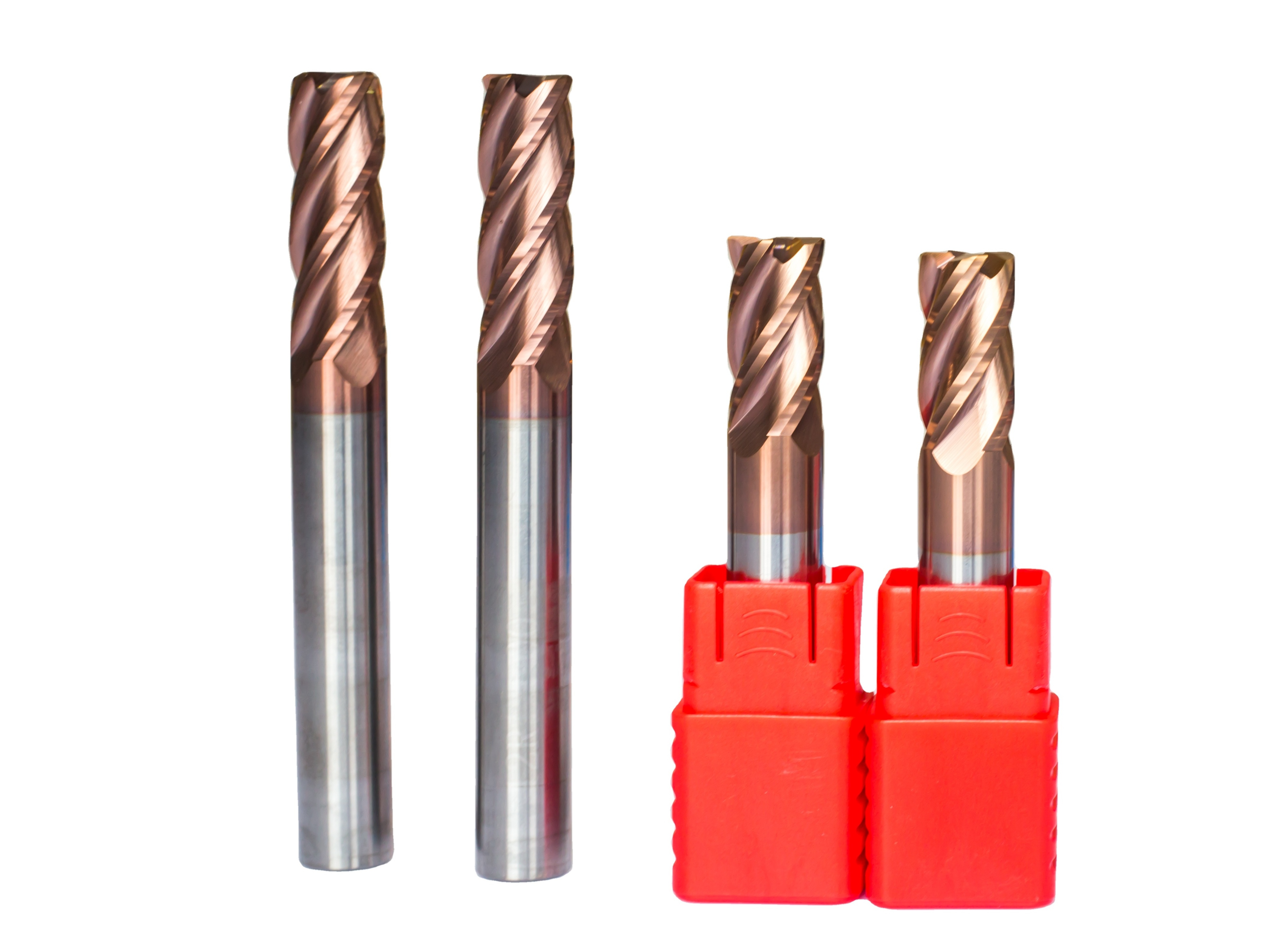 Solid Carbide Endmill CNC Cutter Tool For Metal Milling Router Bits Flat End Mill HRC 45/55/60/65