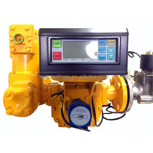 electronic positive displacement flow meter with strainer eliminator mechanical counter pulse output