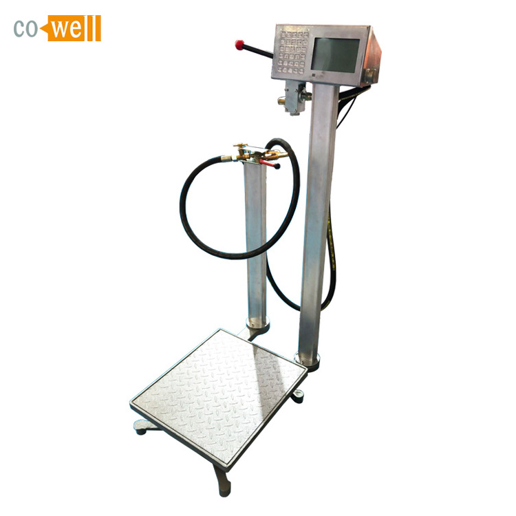 lpg gas automatic filling machine weighing scales