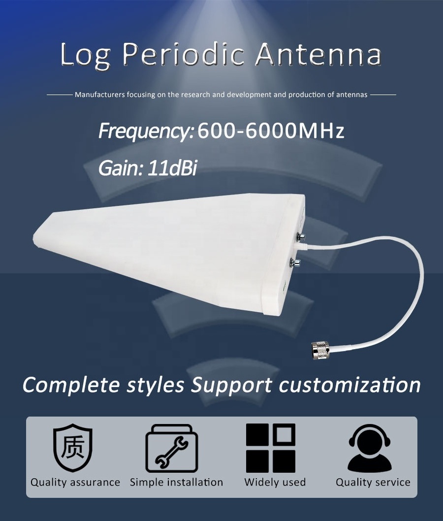 High gain Log Periodic Antena 4g Lte 5g wifi antenna Directional wideband Outdoor Lpda Antenna for Communication