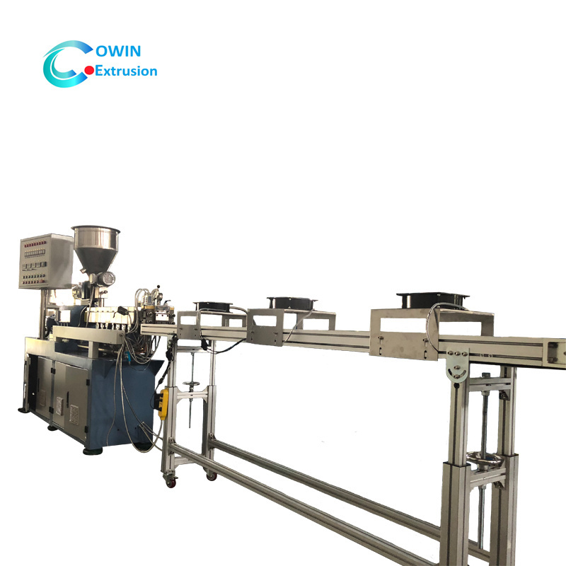 High quality hot melt granules twin screw extruder machine for pet food extruder