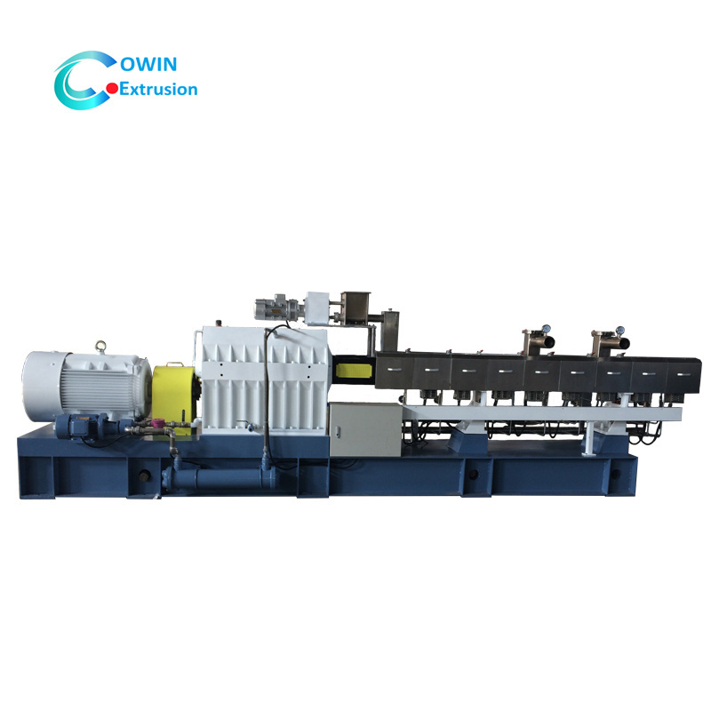 hot melt glue twin screw extruder machine price with water ring granulator production line