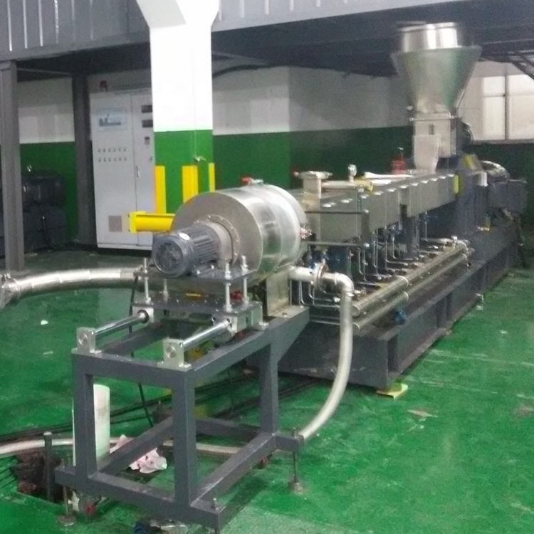 hot melt glue twin screw extruder machine price with water ring granulator production line