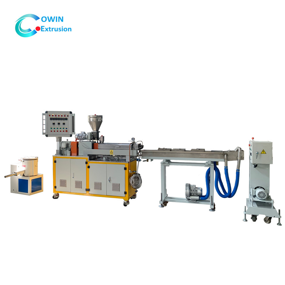 Caco3 Talc Tio2 Carbon Black Filler Masterbatch Making Machine/filler Masterbatch Lab Rubber Extruder Machine