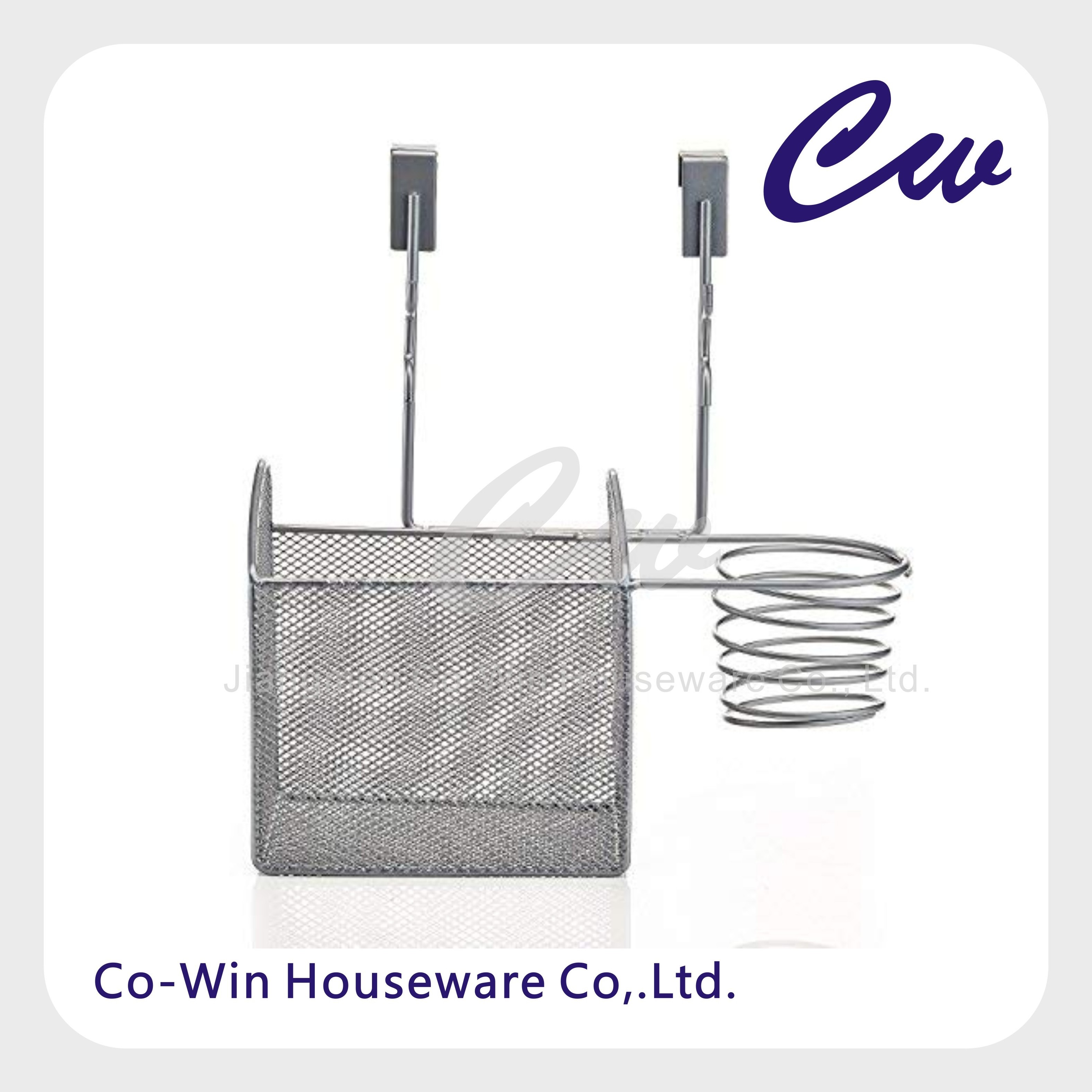 Mesh  Hair Styling Organizer and Storage Unit, Hair dryer  holder,Over the Cabinet Door