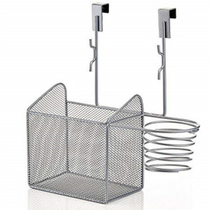 Mesh  Hair Styling Organizer and Storage Unit, Hair dryer  holder,Over the Cabinet Door