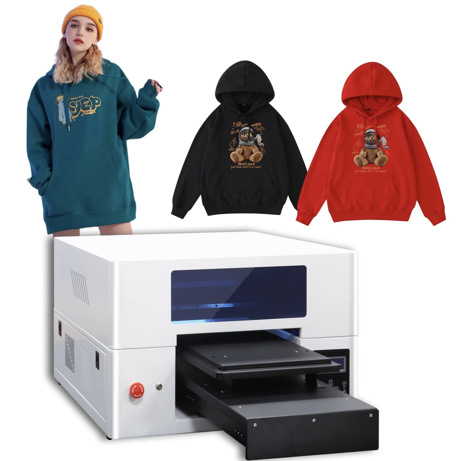 CO-WIN DTG Printer Digital Textile Printer T-shirt Sweater Polo Silk Wool Cotton Printing Machine A3 DTG Printer Hot Sale