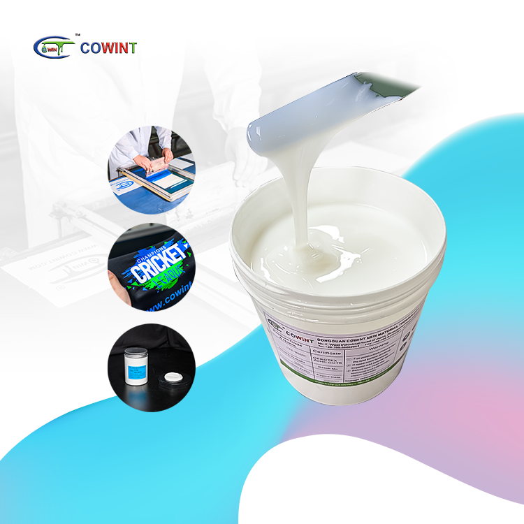 Cowint textile rubber puffy paste screen silicon printing silicone plastisol ink for t-shirt