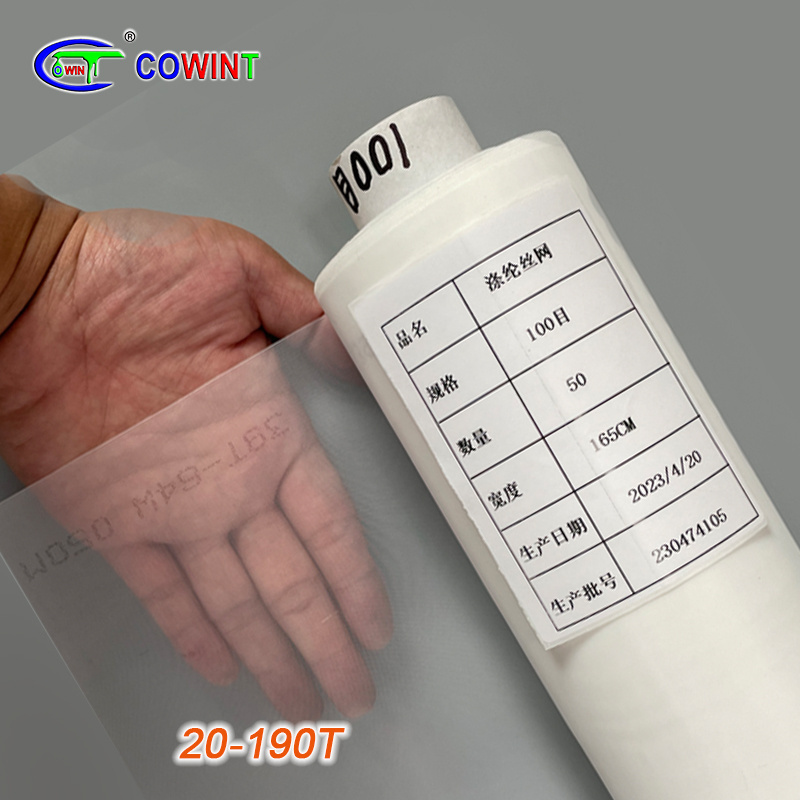 Cowint 100% nylon silk screen printing mesh 20-190T micron nylon mesh material screen printing mesh