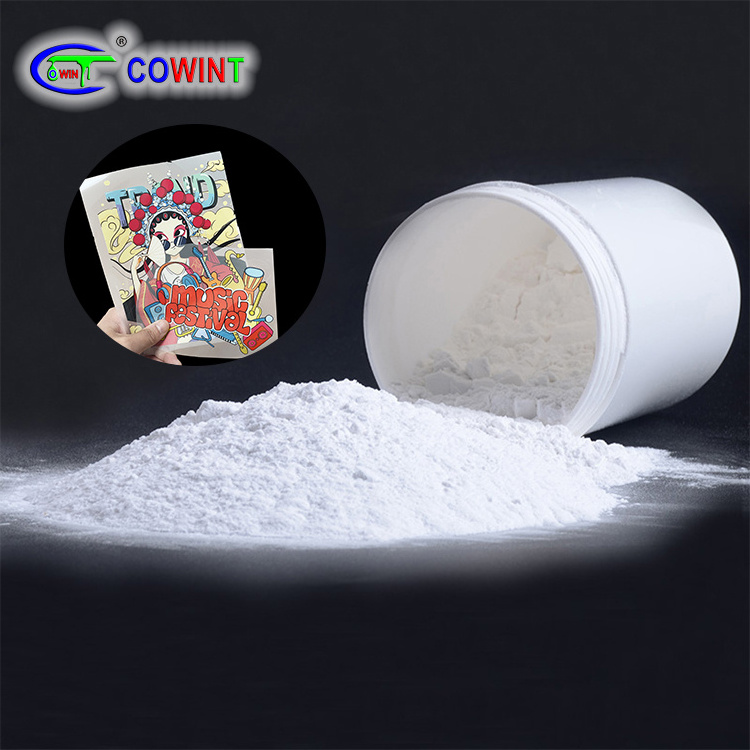 Cowint pes/pu label glue powder hot-melt adhesive for decal printing,hot melt adhesive powder for transfer printing