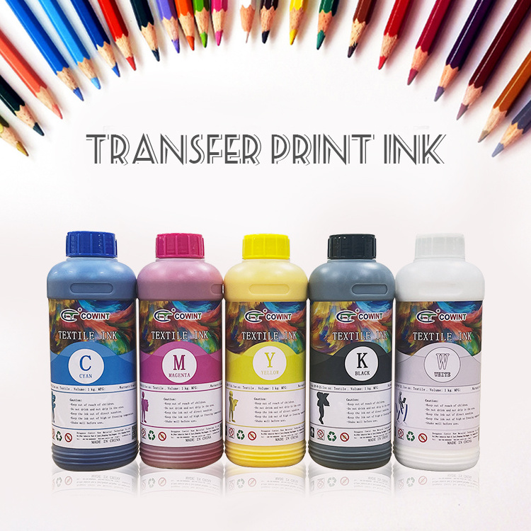 Cowint eco solvent environment friendly water based dye high quality CMYKW inkjet printer pigment ink