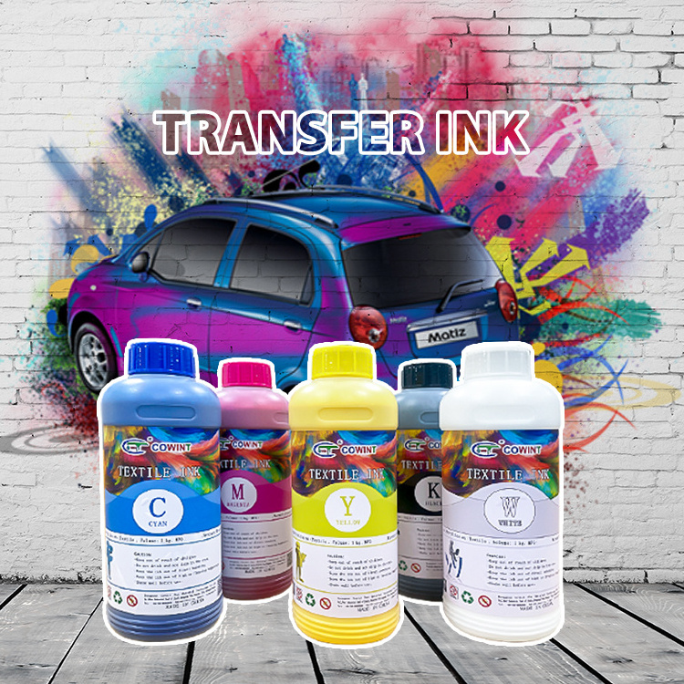 Cowint eco solvent environment friendly water based dye high quality CMYKW inkjet printer pigment ink