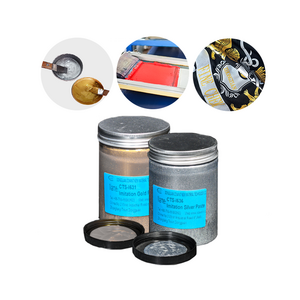 Textile Offset printing Screen printing sliver glitter rubber paste