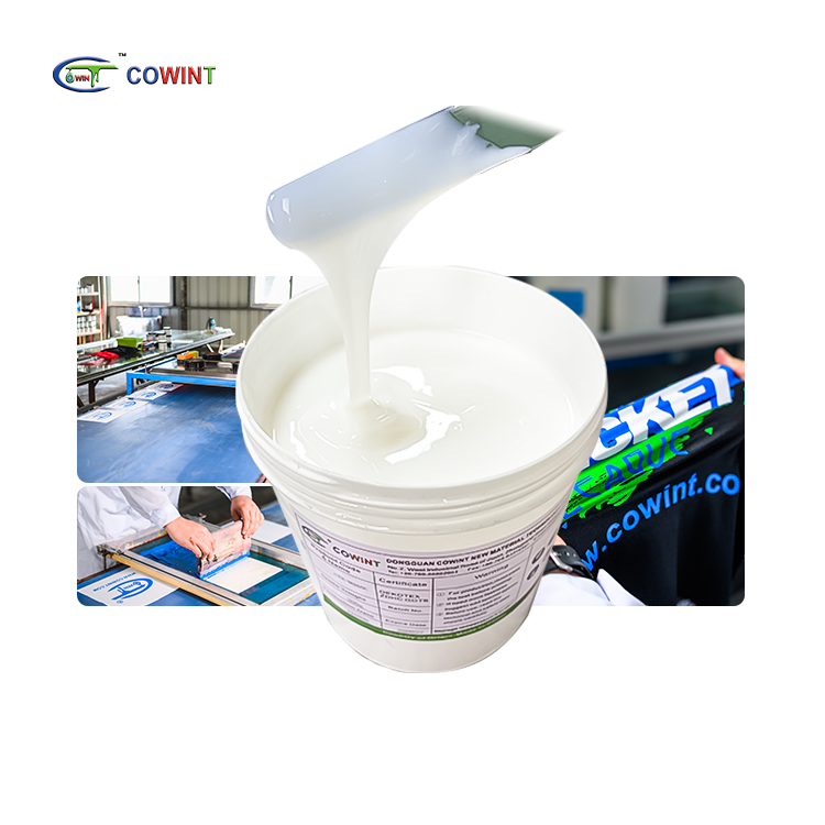 Cowint textile rubber puffy paste screen silicon printing silicone plastisol ink for t-shirt