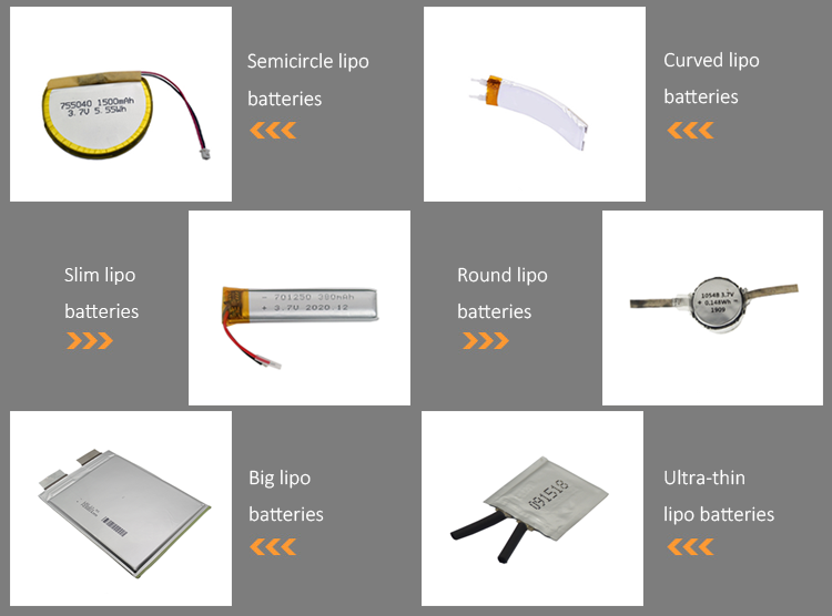 Customized OEM 1800mah 1200mah 850mah 500mah rechargeable 103450 li ion li-ion Lithium polymer 3.7v 2200mah lipo battery