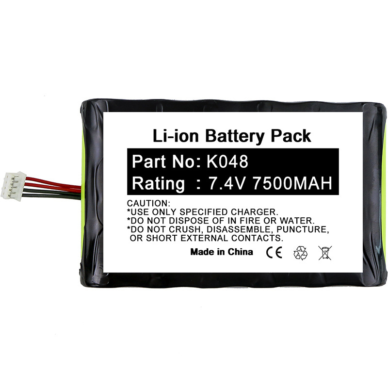 7.4V 7500mAh  Li-ion rechargeable replacement battery for Flashlight 9413-301-001 K048