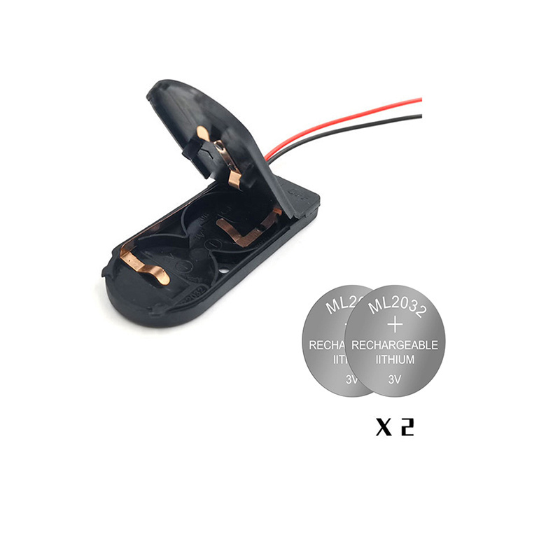 6V CR2032 battery holder Lithium coin cell holder CR2032 ML2032 for LED string turn on off switch