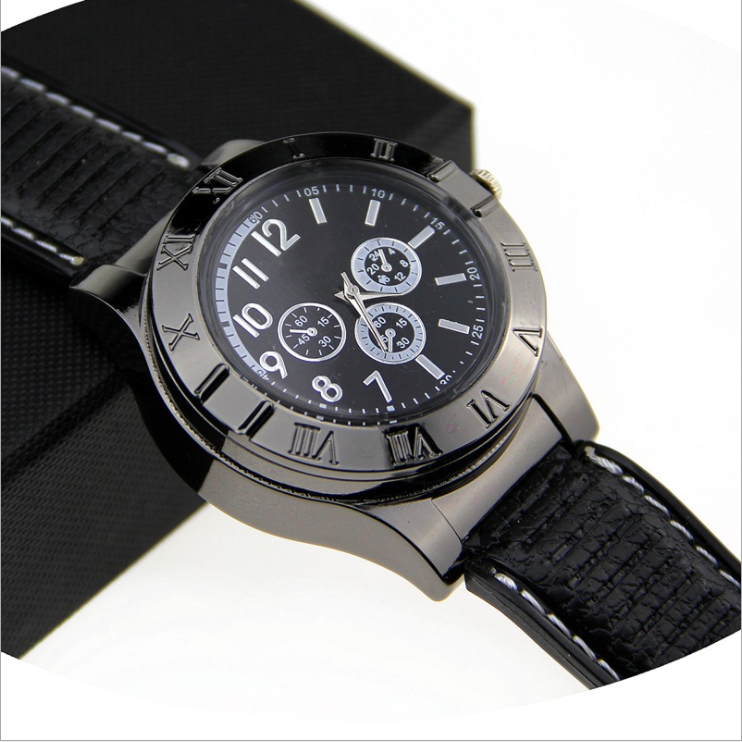 USB Charging rechargeable Windproof  Wristwatches sports Cigarette cigar electric lighter Watches watch Lighter reloj encendedor