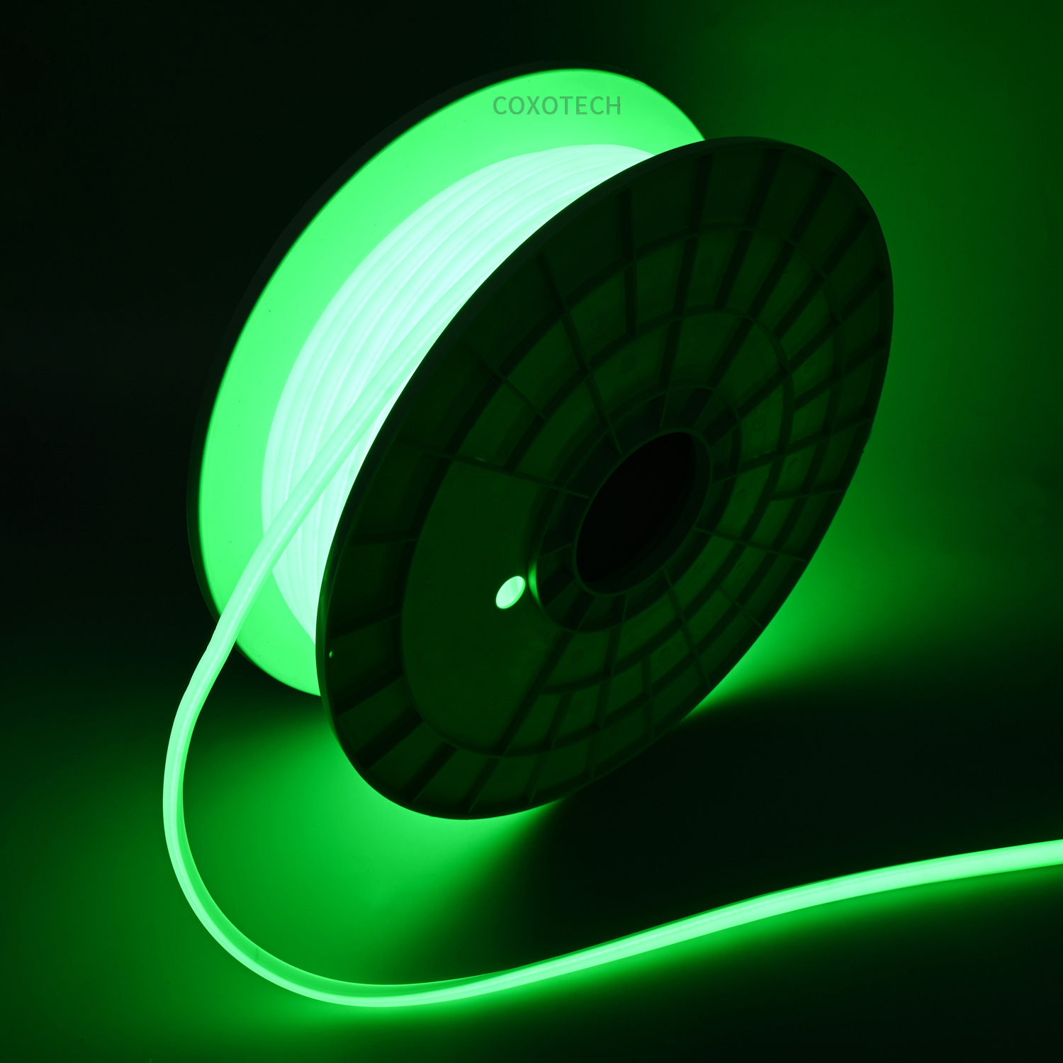 COXO AC220v cob led strip ce rohs 15m 50m 100m ip67 waterproof high voltage cob led strip light 220v