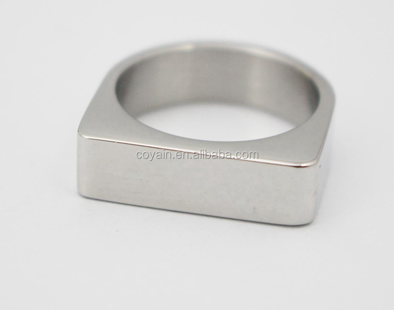 Personalized OEM design stainless steel engraved custom signet ring