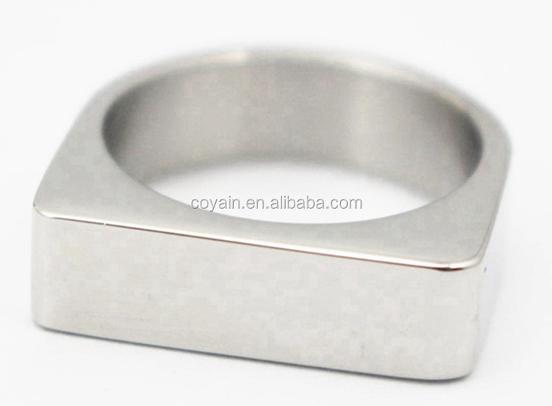 Personalized OEM design stainless steel engraved custom signet ring