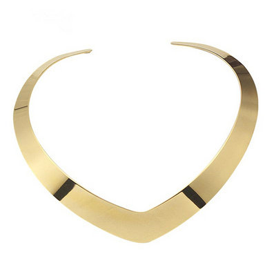 Collar Choker Necklace Neck Jewelry For Women Fashion 100% Stainless Steel Simple Personality Gold Torques Necklace