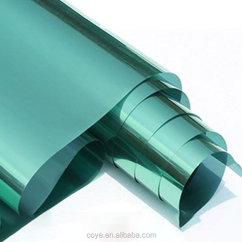 Green And Silver Window Film Privacy Protection One Way Mirror Thermal-Insulation UV-Blocking Sunscreen Film For Home Office