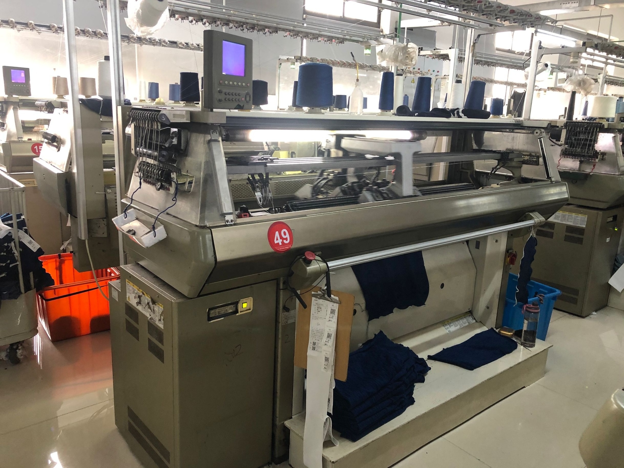 Used Computerized Shima Seiki Flat Knitting Machine SES122S E7 14gg 7gg