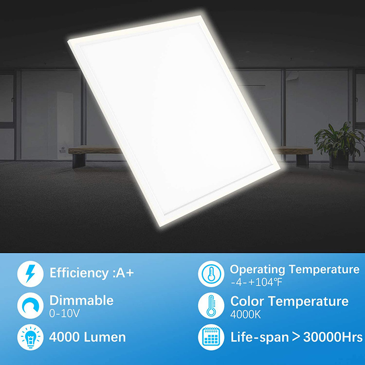 COYOLED 2*2ft Backlit LED Interior Lighting Ceiling Light Square Panels 2X2 600X600 Ceiling LED Panel Lights