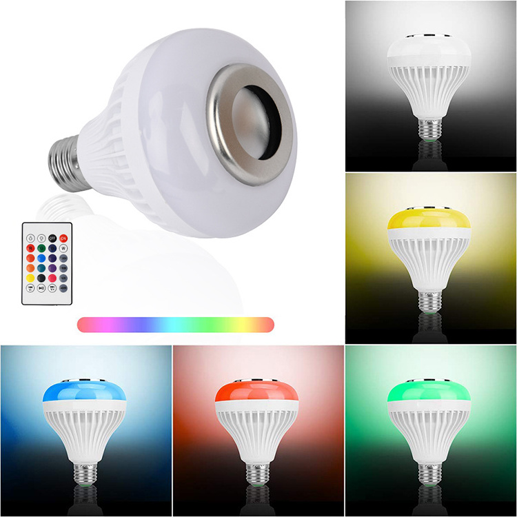 COYOLED High Quality Smart Music Bulb Audio Remote Control RGB Wireless LED Music Bulb E27 Speaker Bulb LED Light