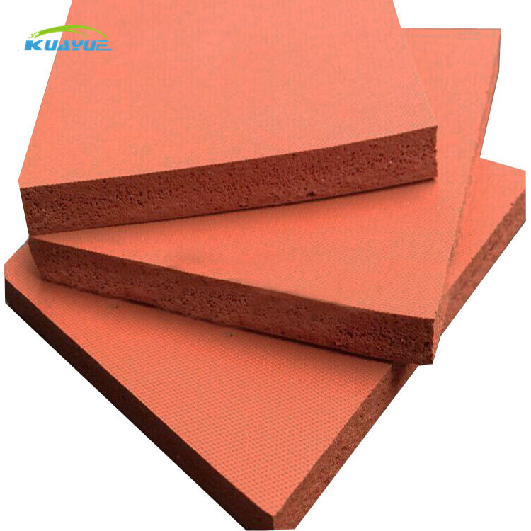 Silicone Foam Sponge White Red Green Silicone Rubber Sheet