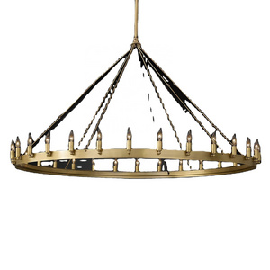 Modern Loft Restaurant Hanging Pendants Globe Iron Ceiling Fixture Lamps Camino Vintage Candelabra Round Chandelier 63"CZ2599/30