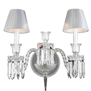 Crystal Wall Sconce Modern Lamp Baccarat Wall Lamp Indoor Lighting Luxury Bedroom Beside Lamp Wedding Decoration CZ2530