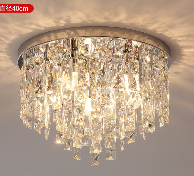 Modern Crystal Chandelier Lighting Flush Mount Chandeliers Light Ceiling Lamp for Living Dining Room Bedroom Restaurant CZ8185A