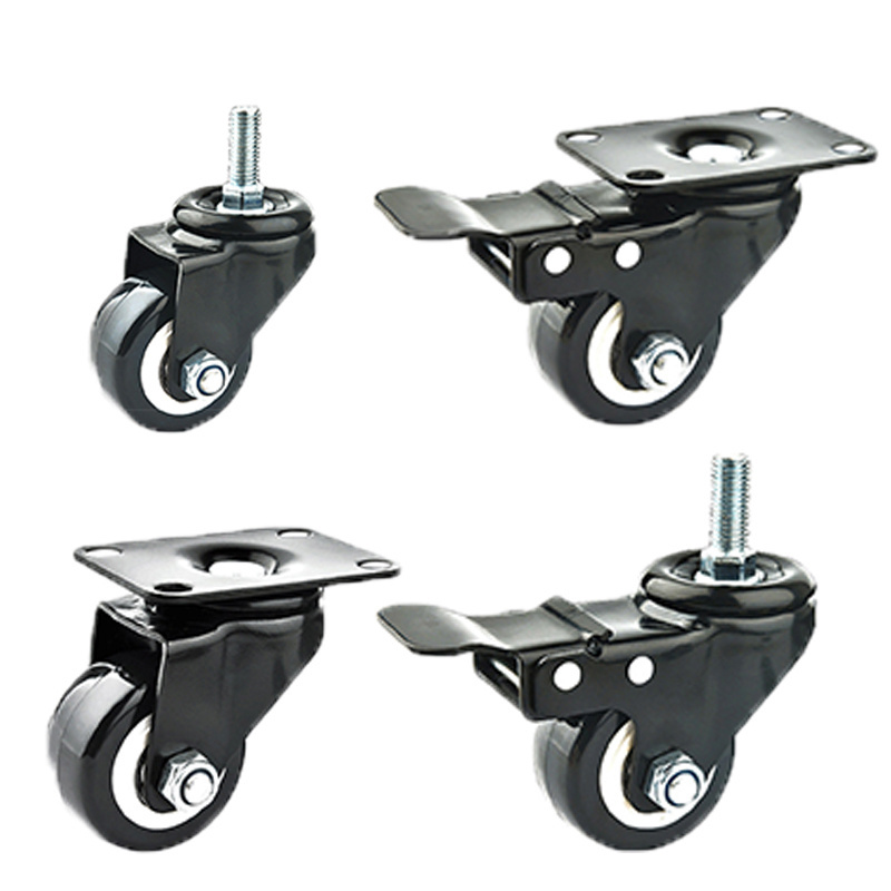 1.5 2 2.5 inch 40 50 65 mm Inch Industry Light Duty Cabinet Coffee Table Bookshelf Plate Furniture Caster Wheel