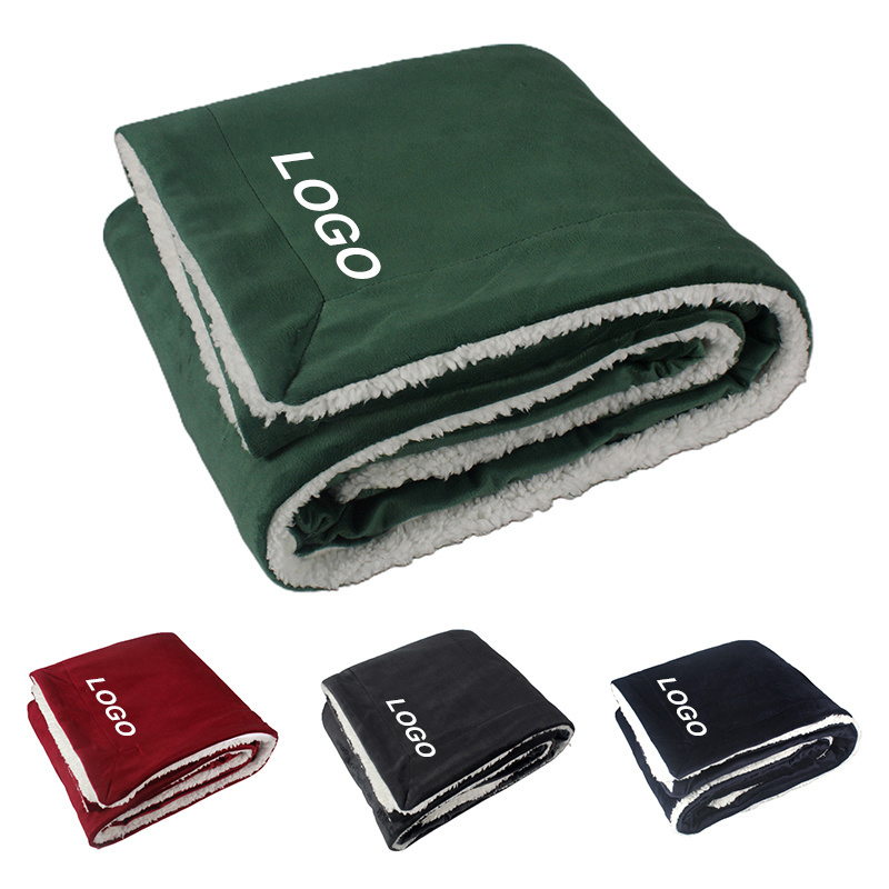 Brand New Promotional Eco-friendly Cozy Micro Mink Sherpa Blanket With Wholesale Best Seller