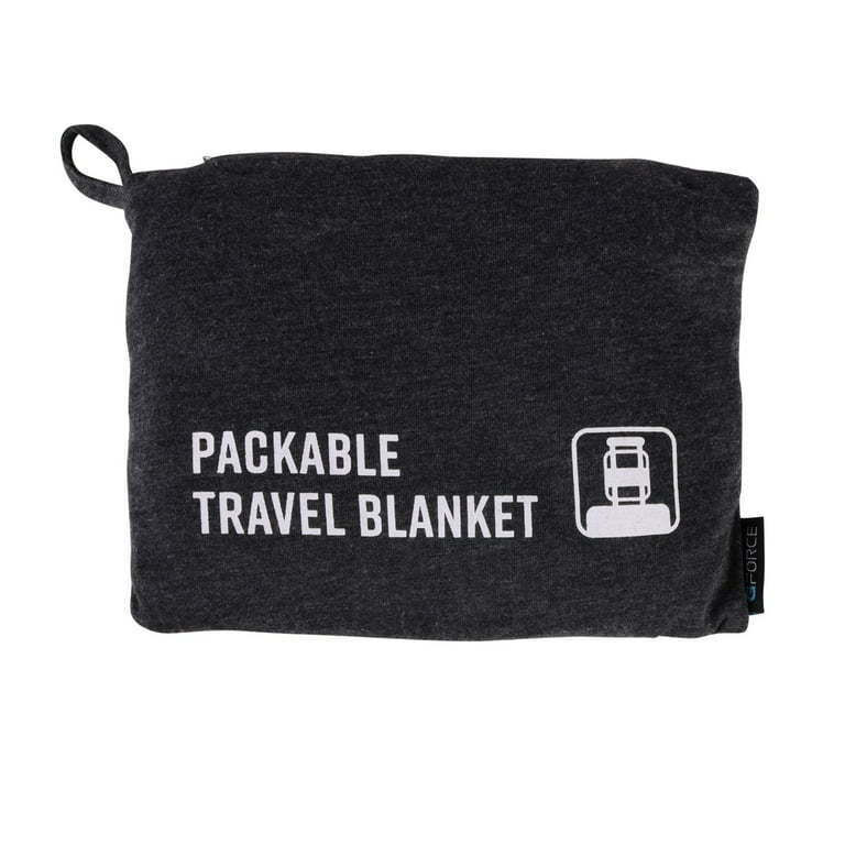 Travel Blanket Pillow Soft Blanket for Airplane Travel Essential Lightweight Comfort 2 in 1 Throw Blanket for Train camping