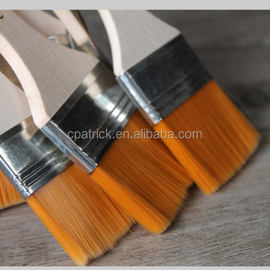 High Quality Clean Painting Brush Flat Nylon Hair Wash Purdy Brush Set Short Handle Industrial Purdy Paint Brush