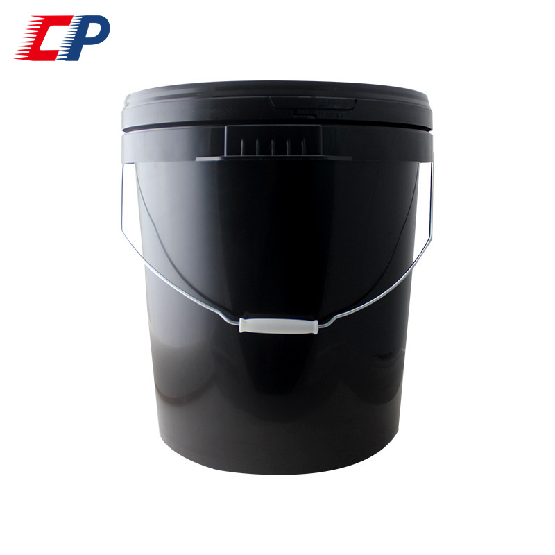 new design customized size 7.5 15 gallon chemical storage plastic bucket with handle for cement