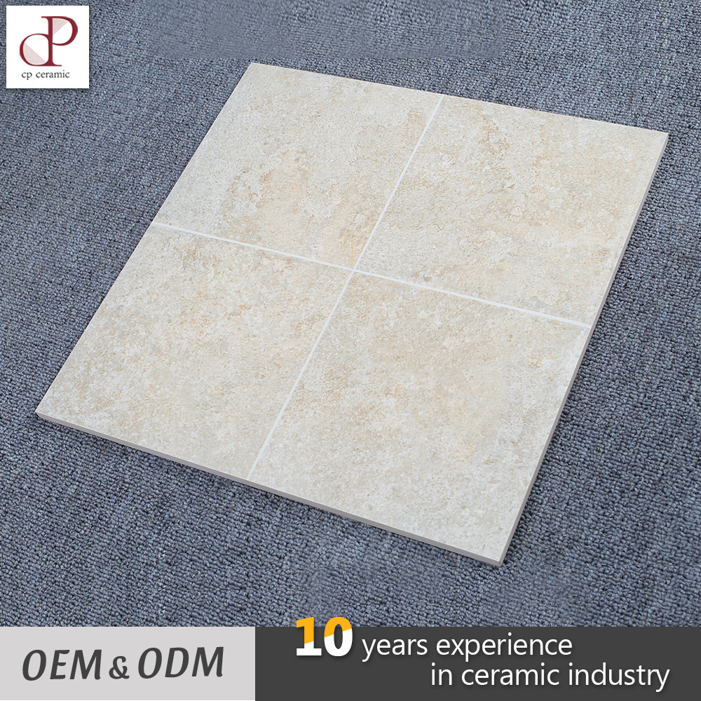 Egypt Cheap Non Slip Bathroom Travertine Concrete Beige And Gray Size 30X30 Ceramic Floor Tile