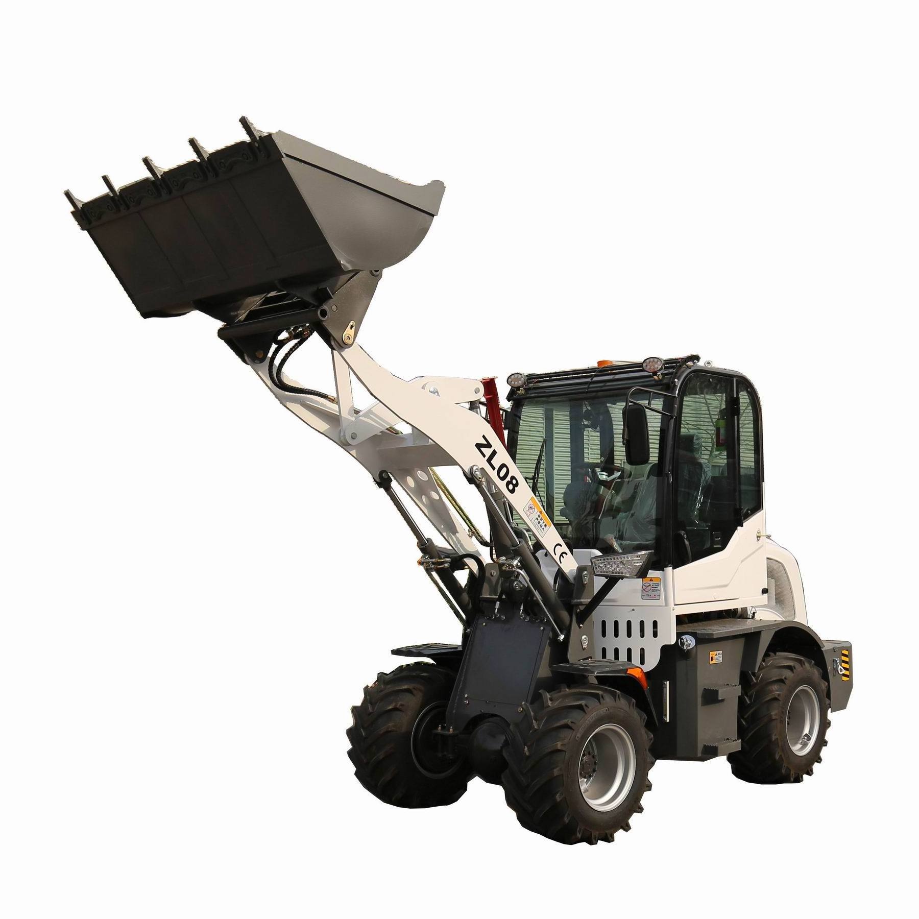 FREE SHIPPING Chinese cheap electric diesel small china front mini wheel loader with quick hitch pallet forks CE price for sale