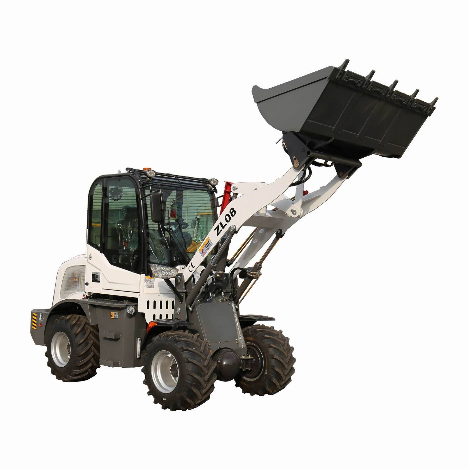 FREE SHIPPING Chinese cheap electric diesel small china front mini wheel loader with quick hitch pallet forks CE price for sale